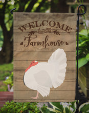 Load image into Gallery viewer, White Holland Turkey Welcome Garden Flag – Decorative Outdoor Yard Flag CK6927GF