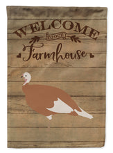 Load image into Gallery viewer, Jersey Buff Turkey Hen Welcome Garden Flag – Decorative Outdoor Yard Flag CK6928GF