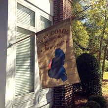 Load image into Gallery viewer, Norfolk Black Turkey Welcome Flag Canvas House Size CK6929CHF