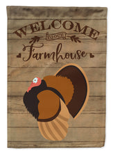 Load image into Gallery viewer, Bronze Turkey Welcome Flag Canvas House Size CK6930CHF