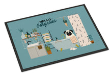 Load image into Gallery viewer, Cream Pug in Bathtub Doormat - 18x27 Decorative Floor Mat – Indoor/Outdoor Rug with Artistic Flair CK7426MAT