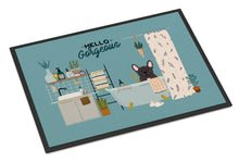 Load image into Gallery viewer, Brindle French Bulldog in Bathtub  Doormat - 24x36 Decorative Floor Mat – Indoor/Outdoor Rug with Artistic Flair CK7431JMAT