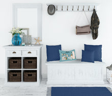 Load image into Gallery viewer, Basset Hound in Bathtub Canvas Fabric Decorative Pillow CK7443PW1216