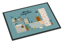 Load image into Gallery viewer, Karelian Bear Dog in Bathtub Doormat - 24x36 Decorative Floor Mat – Indoor/Outdoor Rug with Artistic Flair CK7444JMAT