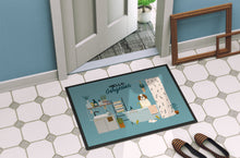 Load image into Gallery viewer, Saint Bernard in Bathtub Doormat - 24x36 Decorative Floor Mat – Indoor/Outdoor Rug with Artistic Flair CK7457JMAT