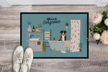 Load image into Gallery viewer, Appenzeller Sennenhund in Bathtub Doormat - 24x36 Decorative Floor Mat – Indoor/Outdoor Rug with Artistic Flair CK7465JMAT