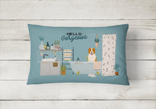 Load image into Gallery viewer, Central Asian Shepherd Dog in Bathtub Canvas Fabric Decorative Pillow CK7471PW1216