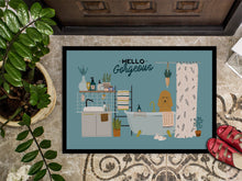 Load image into Gallery viewer, Tan Poodle in Bathtub Doormat - 24x36 Decorative Floor Mat – Indoor/Outdoor Rug with Artistic Flair CK7491JMAT