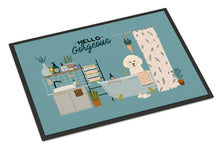 Load image into Gallery viewer, Bichon Frise in Bathtub Doormat - 18x27 Decorative Floor Mat – Indoor/Outdoor Rug with Artistic Flair CK7497MAT