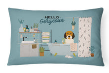 Load image into Gallery viewer, Petit Basset Griffon Veenden in Bathtub Canvas Fabric Decorative Pillow CK7501PW1216