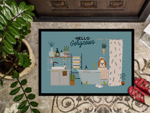 Load image into Gallery viewer, Red White Shih Tzu in Bathtub Doormat - 18x27 Decorative Floor Mat – Indoor/Outdoor Rug with Artistic Flair CK7509MAT