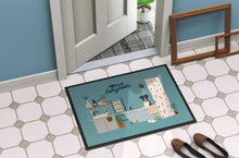 Load image into Gallery viewer, Smooth Fox Terrier in Bathtub Doormat - 24x36 Decorative Floor Mat – Indoor/Outdoor Rug with Artistic Flair CK7520JMAT