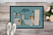 Load image into Gallery viewer, English Foxhound in Bathtub Doormat - 18x27 Decorative Floor Mat – Indoor/Outdoor Rug with Artistic Flair CK7532MAT