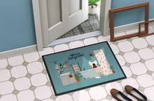 Load image into Gallery viewer, Cream Chinese Crested in Bathtub Doormat - 18x27 Decorative Floor Mat – Indoor/Outdoor Rug with Artistic Flair CK7535MAT