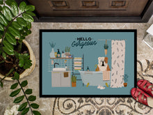 Load image into Gallery viewer, Fawn White English Bulldog in Bathtub Doormat - 24x36 Decorative Floor Mat – Indoor/Outdoor Rug with Artistic Flair CK7547JMAT