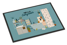 Load image into Gallery viewer, Fawn White English Bulldog in Bathtub Doormat - 24x36 Decorative Floor Mat – Indoor/Outdoor Rug with Artistic Flair CK7547JMAT