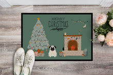Load image into Gallery viewer, Cream Pug Christmas Everyone Doormat - 24x36 Decorative Floor Mat – Indoor/Outdoor Rug with Artistic Flair CK7567JMAT