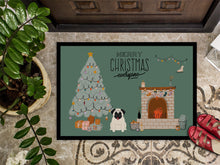 Load image into Gallery viewer, Cream Pug Christmas Everyone Doormat - 24x36 Decorative Floor Mat – Indoor/Outdoor Rug with Artistic Flair CK7567JMAT