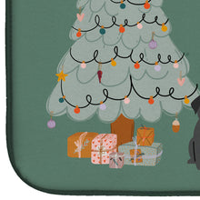 Load image into Gallery viewer, Black Pug Christmas Everyone Dish Drying Mat – Absorbent, Artistic Kitchen Essentials CK7569DDM