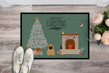 Load image into Gallery viewer, Brown Pug Christmas Everyone Doormat - 18x27 Decorative Floor Mat – Indoor/Outdoor Rug with Artistic Flair CK7570MAT