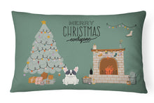 Load image into Gallery viewer, Piebald French Bulldog Christmas Everyone Canvas Fabric Decorative Pillow CK7574PW1216