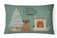 Load image into Gallery viewer, Brindle Mastiff Christmas Everyone Canvas Fabric Decorative Pillow CK7578PW1216