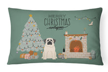Load image into Gallery viewer, White Mastiff Christmas Everyone Canvas Fabric Decorative Pillow CK7580PW1216