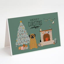 Load image into Gallery viewer, Mastiff Christmas Everyone Greeting Cards -  Blank Note Cards – 8-Pack of Artist-Designed Cards with Envelopes