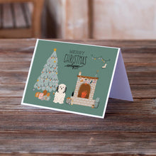 Load image into Gallery viewer, Lowchen Christmas Everyone Greeting Cards -  Blank Note Cards – 8-Pack of Artist-Designed Cards with Envelopes
