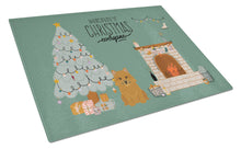 Load image into Gallery viewer, Norwich Terrier Christmas Everyone Glass Cutting Boards – Durable, Decorative Kitchen Art Large CK7583LCB