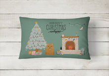 Load image into Gallery viewer, Norwich Terrier Christmas Everyone Canvas Fabric Decorative Pillow CK7583PW1216