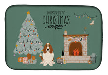 Load image into Gallery viewer, Basset Hound Christmas Everyone Dish Drying Mat – Absorbent, Artistic Kitchen Essentials CK7584DDM