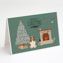 Load image into Gallery viewer, Basset Hound Christmas Everyone Greeting Cards -  Blank Note Cards – 8-Pack of Artist-Designed Cards with Envelopes