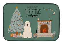Load image into Gallery viewer, South Russian Sheepdog Christmas Everyone Dish Drying Mat – Absorbent, Artistic Kitchen Essentials CK7587DDM