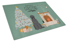 Load image into Gallery viewer, Black Russian Terrier Christmas Everyone Glass Cutting Boards – Durable, Decorative Kitchen Art Large CK7589LCB