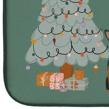Load image into Gallery viewer, Manchester Terrier Christmas Everyone Dish Drying Mat – Absorbent, Artistic Kitchen Essentials CK7591DDM