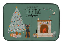 Load image into Gallery viewer, Manchester Terrier Christmas Everyone Dish Drying Mat – Absorbent, Artistic Kitchen Essentials CK7591DDM