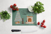 Load image into Gallery viewer, Manchester Terrier Christmas Everyone Glass Cutting Boards – Durable, Decorative Kitchen Art Large CK7591LCB