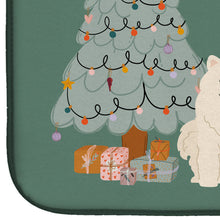 Load image into Gallery viewer, Samoyed Christmas Everyone Dish Drying Mat – Absorbent, Artistic Kitchen Essentials CK7593DDM