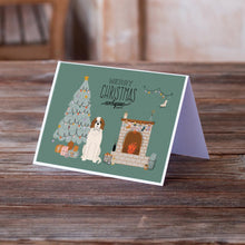 Load image into Gallery viewer, Saint Bernard Christmas Everyone Greeting Cards -  Blank Note Cards – 8-Pack of Artist-Designed Cards with Envelopes