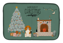 Load image into Gallery viewer, Tricolor Beagle Christmas Everyone Dish Drying Mat – Absorbent, Artistic Kitchen Essentials CK7603DDM