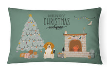 Load image into Gallery viewer, Tricolor Beagle Christmas Everyone Canvas Fabric Decorative Pillow CK7603PW1216