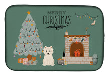 Load image into Gallery viewer, Westie Christmas Everyone Dish Drying Mat – Absorbent, Artistic Kitchen Essentials CK7605DDM