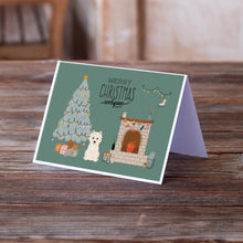 Load image into Gallery viewer, Westie Christmas Everyone Greeting Cards -  Blank Note Cards – 8-Pack of Artist-Designed Cards with Envelopes
