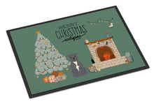 Load image into Gallery viewer, Blue Staffordshire Bull Terrier Christmas Everyone Doormat - 24x36 Decorative Floor Mat – Indoor/Outdoor Rug with Artistic Flair CK7609JMAT