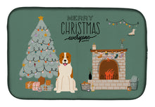 Load image into Gallery viewer, Central Asian Shepherd Dog Christmas Everyone Dish Drying Mat – Absorbent, Artistic Kitchen Essentials CK7612DDM