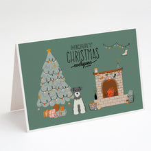 Load image into Gallery viewer, Salt and Pepper Miniature Schnauzer Christmas Everyone Greeting Cards -  Blank Note Cards – 8-Pack of Artist-Designed Cards with Envelopes