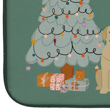 Load image into Gallery viewer, Yellow Labrador Christmas Everyone Dish Drying Mat – Absorbent, Artistic Kitchen Essentials CK7618DDM