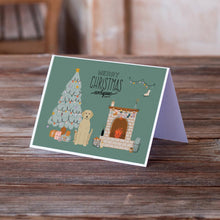 Load image into Gallery viewer, Yellow Labrador Christmas Everyone Greeting Cards -  Blank Note Cards – 8-Pack of Artist-Designed Cards with Envelopes