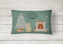 Load image into Gallery viewer, Yellow Labrador Christmas Everyone Canvas Fabric Decorative Pillow CK7618PW1216